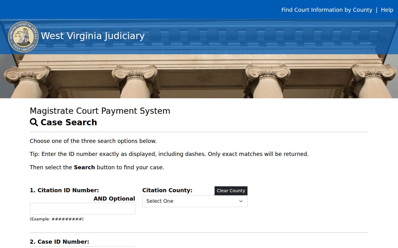 Wood County court docket citation payment search